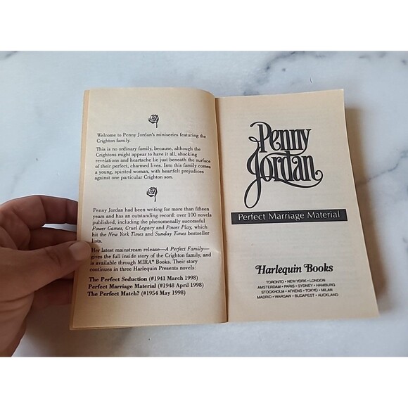 Perfect Marriage Material Bt Penny Jordan Paperback - Picture 3 of 10